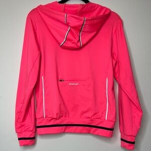 Dunlop S Women’s Performance Quarter Zip Hoodie Neon Pink Performance Workout